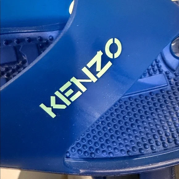 Kenzo Vibrant Blue Slide Sandals - Picture 3 of 4